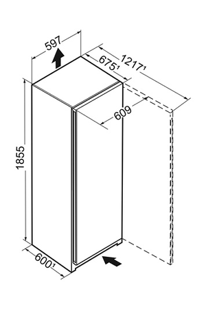 Congélateur armoire Liebherr FNF5207-20, congélation, vue en perspective