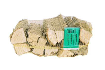 Bûches de bois de chauffage de 30 cm en filet de 25 dm3, certifiées NF, vue du produit