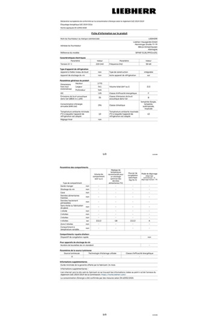 Congélateur armoire encastrable Liebherr SIFNSF5128-20, vue en perspective