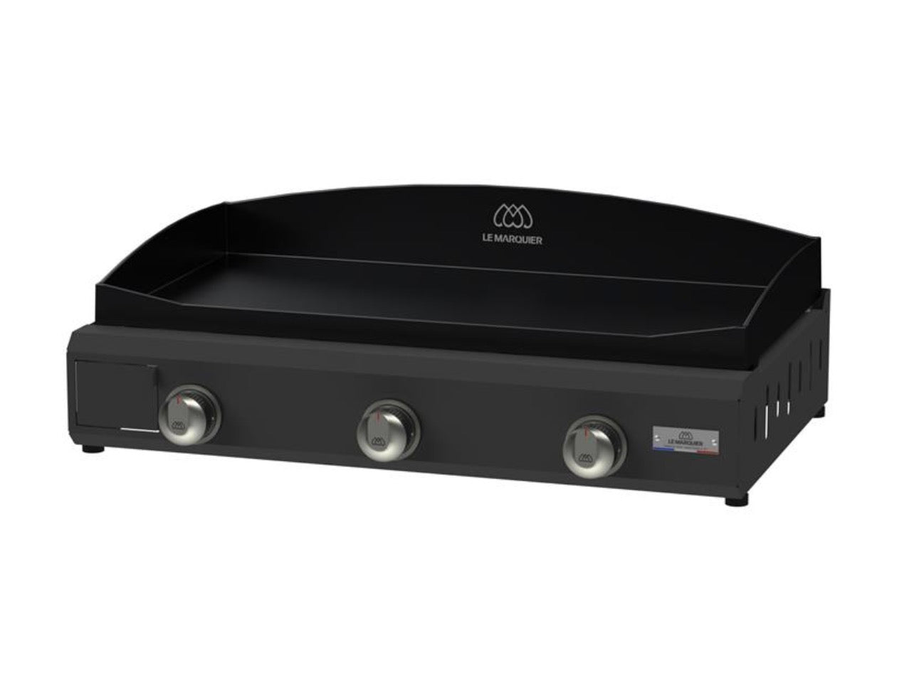 Plancha Amalia PRO gaz 375 noir, vue du produit