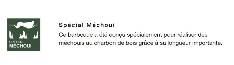 Barbecue méchoui sur chariot, barbecue traditionnel au charbon de bois, vue de côté