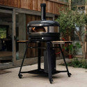 Pack four à pizza hybride Gozney Dome XL Gen 2 noir avec chariot, vue de détail