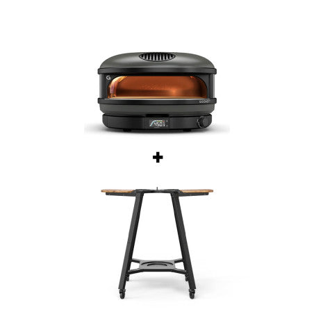 Pack four à pizza à gaz Gozney Arc XL noir avec chariot, vue du produit