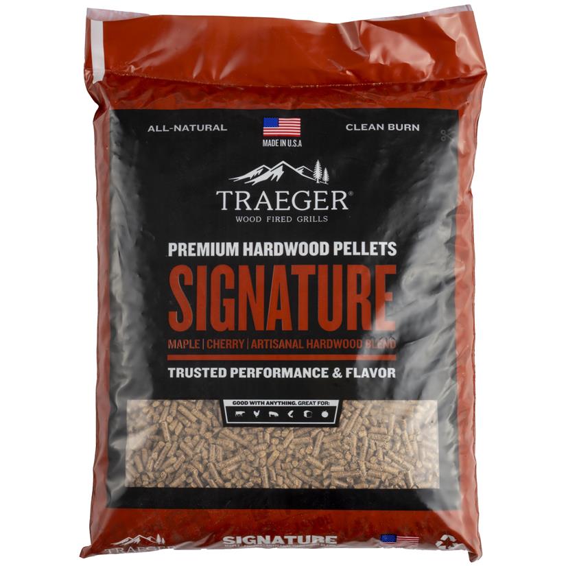 Sac de pellets Signature Blend pour barbecue à pellets Traeger, vue du produit