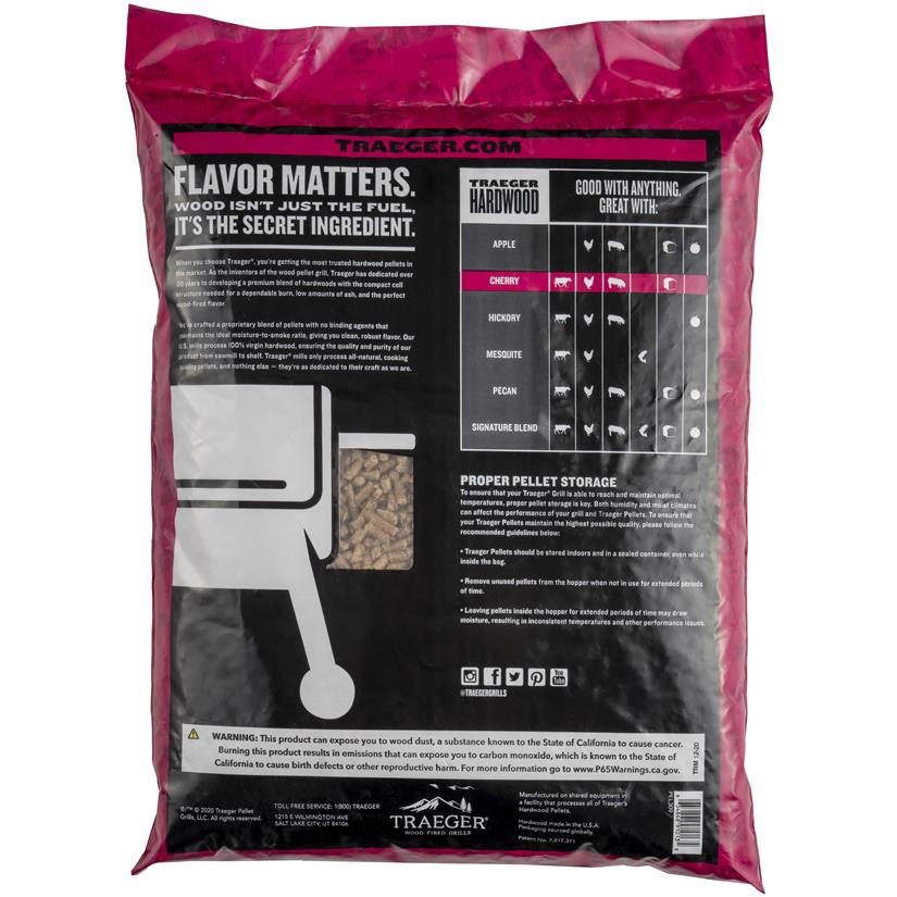 Offre pack de 10 sacs de pellets Cerisier FSC, combustible pour barbecue, vue de détail