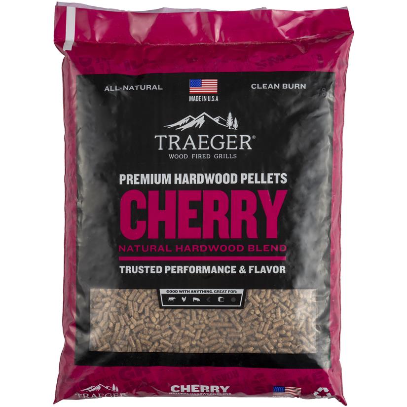 Sac de pellets cerisier pour barbecue à pellets Traeger, vue du produit