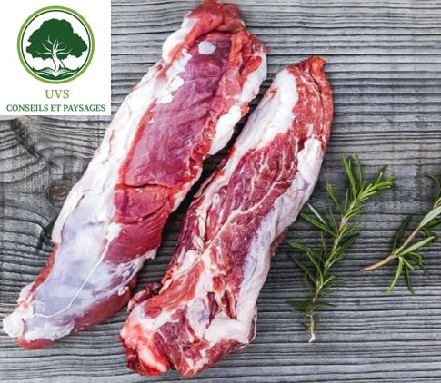 Pluma de porc ibérique fraîche, 5 kg en pièces de 1 kg, viande d'exception, vue du produit