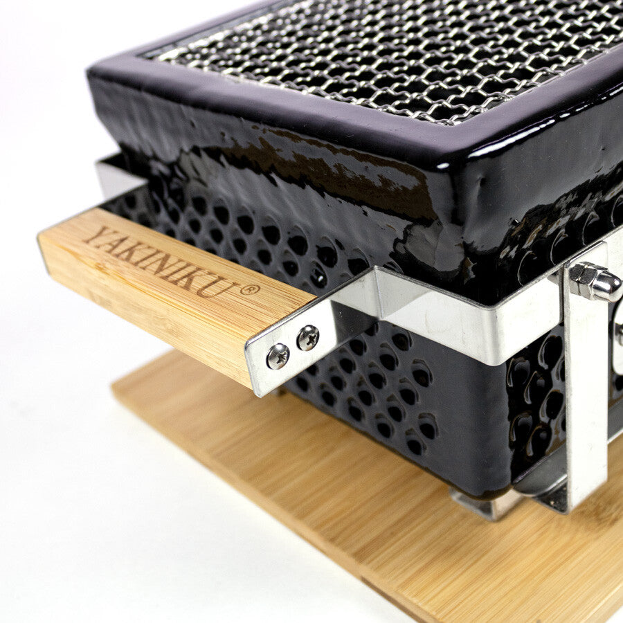 Yakiniku Shichirin rectangulaire, konro et yakitori grill, vue de détail