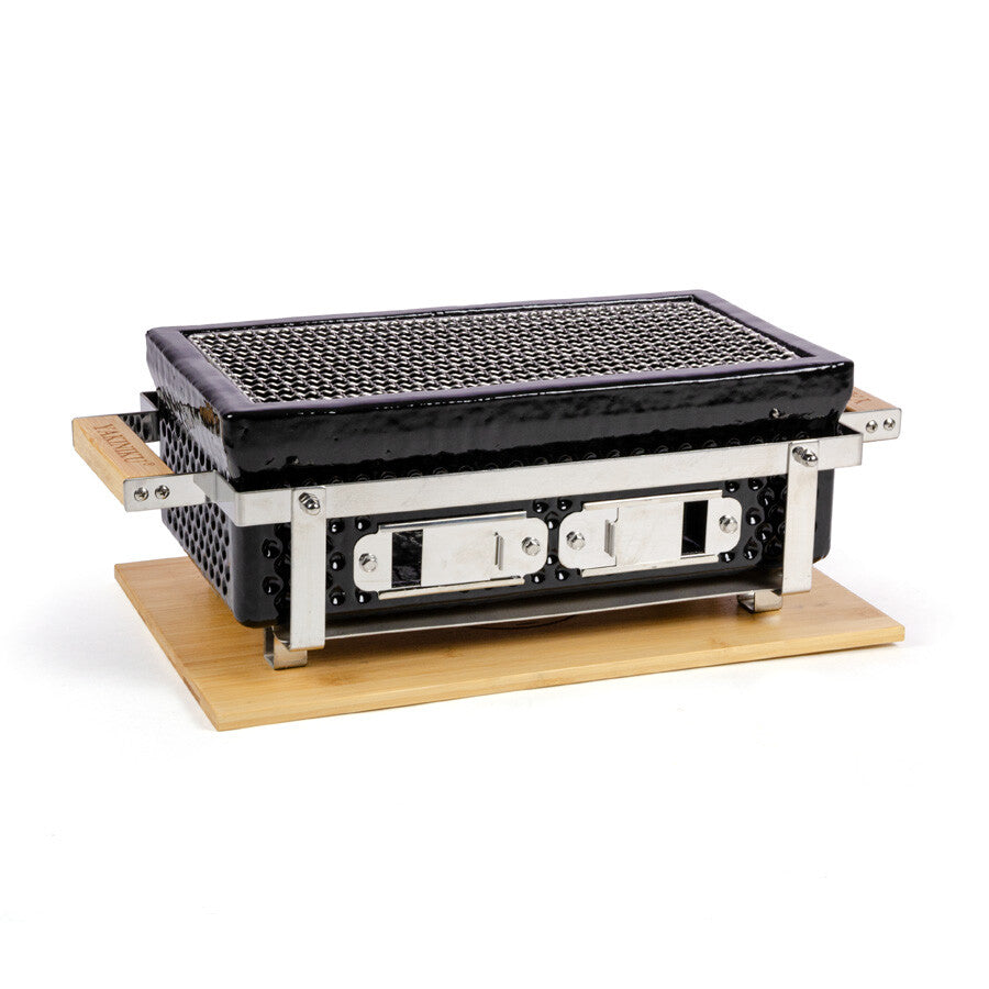 Yakiniku Shichirin rectangulaire, konro et yakitori grill, vue de face